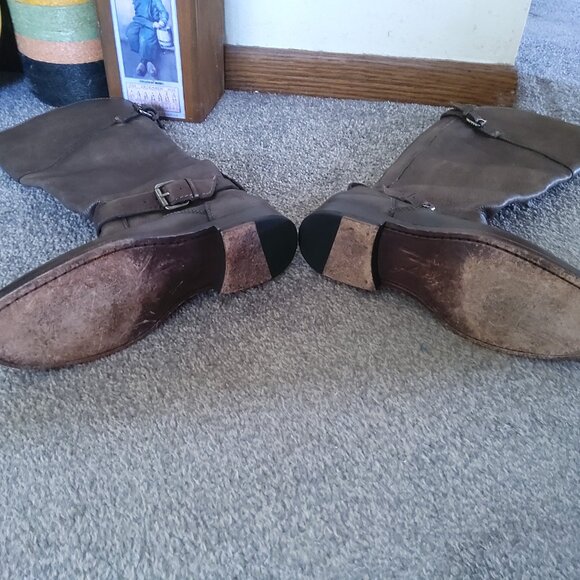 FRYE PHILIP GRAY GENUINE LEATHER BOOTS - Picture 3 of 3